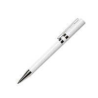 Ручка шариковая ETHIC CHROME, белый, пластик, металл