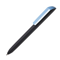 Ручка шариковая FLOW PURE, покрытие soft touch, светло-голубой, пластик