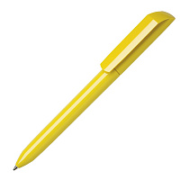 Ручка шариковая FLOW PURE, глянцевый корпус, желтый, пластик