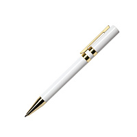 Ручка шариковая ETHIC GOLD, белый, пластик, металл