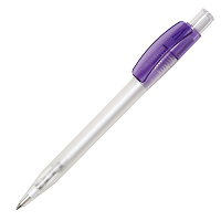 Ручка шариковая PIXEL FROST, темно-фиолетовый, пластик
