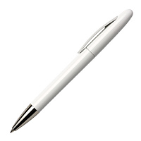 Ручка шариковая ICON CHROME, белый, пластик