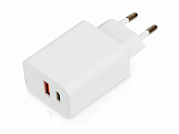 Сетевое зарядное устройство c выходами USB-A и USB-C и быстрой зарядкой QC/PD «Recharger Pro», 30 Вт