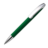 Ручка шариковая VIEW, покрытие soft touch, зеленый, пластик, металл