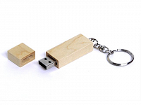 USB 2.0- флешка на 4 Гб прямоугольная форма, колпачок с магнитом