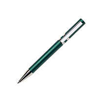 Ручка шариковая ETHIC, металлизированное покрытие, темно-зеленый, пластик, металл
