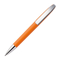 Ручка шариковая VIEW, покрытие soft touch, оранжевый, пластик, металл