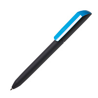 Ручка шариковая FLOW PURE, покрытие soft touch, бирюзовый, пластик
