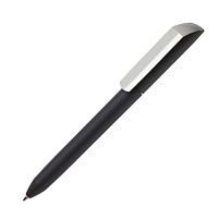 Ручка шариковая FLOW PURE, покрытие soft touch, серый, пластик