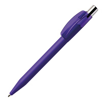 Ручка шариковая PIXEL, покрытие soft touch, темно-фиолетовый, пластик