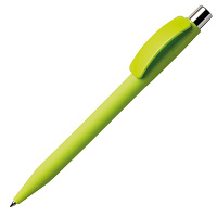 Ручка шариковая PIXEL, покрытие soft touch, зеленое яблоко, пластик
