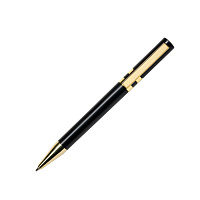 Ручка шариковая ETHIC GOLD, черный, пластик, металл