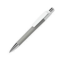 Ручка шариковая MOOD, покрытие soft touch, серый, пластик, металл