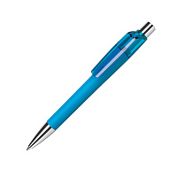 Ручка шариковая MOOD, покрытие soft touch, бирюзовый, пластик, металл