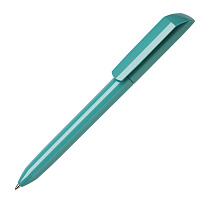 Ручка шариковая FLOW PURE, глянцевый корпус, аквамарин, пластик