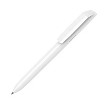 Ручка шариковая FLOW PURE AB, белый, антибактериальный пластик