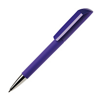 Ручка шариковая FLOW, покрытие soft touch, фиолетовый, пластик