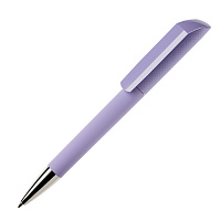 Ручка шариковая FLOW, покрытие soft touch, сиреневый, пластик