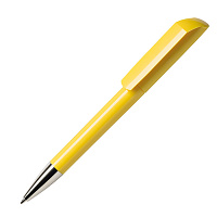 Ручка шариковая FLOW, желтый, пластик