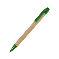 GREEN TOUCH, ручка шариковая, зеленый, картон/пластик