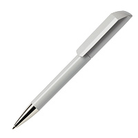 Ручка шариковая FLOW, серый, пластик
