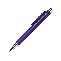 Ручка шариковая MOOD, покрытие soft touch, темно-фиолетовый, пластик, металл