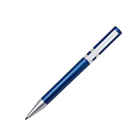 Ручка шариковая ETHIC, металлизированное покрытие, синий, пластик, металл