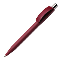 Ручка шариковая PIXEL, покрытие soft touch, бордовый, пластик