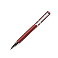 Ручка шариковая ETHIC, металлизированное покрытие, красный, пластик, металл