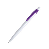 KIFIC, ручка шариковая, белый/фиолетовый, пластик