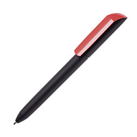 Ручка шариковая FLOW PURE, покрытие soft touch, неоновый красный, пластик