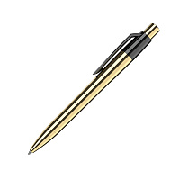 Ручка шариковая MOOD GOLDEN, черный, металл, пластик