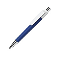 Ручка шариковая MOOD, покрытие soft touch, синий, пластик, металл