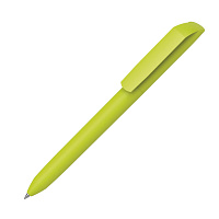 Ручка шариковая FLOW PURE, покрытие soft touch, зеленое яблоко, пластик