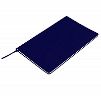 Бизнес-блокнот "Audrey", 130х210 мм, темно-синий, кремовая бумага, гибкая обложка, в линейку