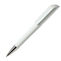 Ручка шариковая FLOW, белый, пластик
