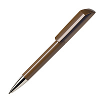 Ручка шариковая FLOW, коричневый, пластик