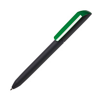 Ручка шариковая FLOW PURE, покрытие soft touch, зеленый, пластик