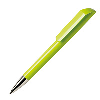 Ручка шариковая FLOW, зеленое яблоко, пластик