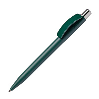 Ручка шариковая PIXEL CHROME, темно-зеленый, пластик