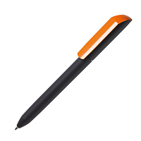 Ручка шариковая FLOW PURE, покрытие soft touch, оранжевый, пластик