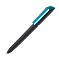 Ручка шариковая FLOW PURE, покрытие soft touch, морская волна, пластик
