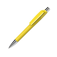 Ручка шариковая MOOD, покрытие soft touch, желтый, пластик, металл