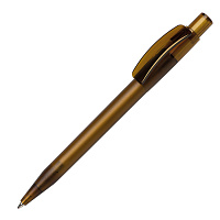 Ручка шариковая PIXEL FROST, коричневый, пластик