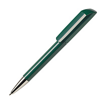 Ручка шариковая FLOW, темно-зеленый, пластик