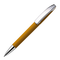 Ручка шариковая VIEW, покрытие soft touch, охра, пластик, металл
