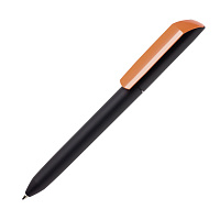 Ручка шариковая FLOW PURE, покрытие soft touch, неоновый оранжевый, пластик