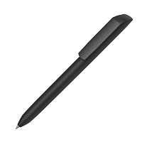 Ручка шариковая FLOW PURE, покрытие soft touch, черный, пластик