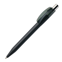 Ручка шариковая PIXEL, покрытие soft touch, темно-серый, пластик