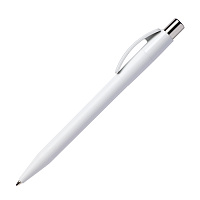 Ручка шариковая PIXEL CHROME, белый, пластик